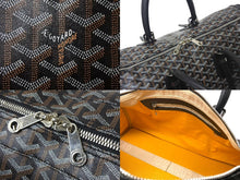 Load image into Gallery viewer, GOYARD ゴヤール クロワジュール45 ボストンバッグ トラベルバッグ ブラック PVC レザー シルバー金具 美品 中古 4c068421