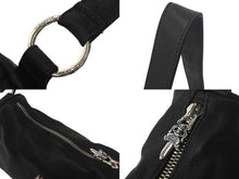 Load image into Gallery viewer, 新品未使用 CHROME HEARTS クロムハーツ チキンナゲットスモール ショルダーバッグ ダガー レザー シルバー925 ブラック 中古 4c068448