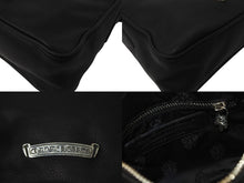 Load image into Gallery viewer, 新品未使用 CHROME HEARTS クロムハーツ チキンナゲットスモール ショルダーバッグ ダガー レザー シルバー925 ブラック 中古 4c068448