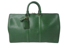 Load image into Gallery viewer, LOUIS VUITTON ルイヴィトン エピ キーポル45 ボストンバッグ M42974 エピレザー グリーン 美品 中古 4c068501