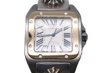Load image into Gallery viewer, 極美品 CHROME HEARTS クロムハーツ カスタムオーダー カルティエ サントス100 LM W200728G コンビ 中古 4c068742ch