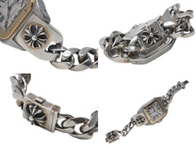 Load image into Gallery viewer, 極美品 CHROME HEARTS クロムハーツ カスタムオーダー カルティエ サントス100 LM W200728G コンビ 中古 4c068742ch