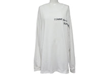 Load image into Gallery viewer, Supreme シュプリーム COMME des GARCONS SHIRT コムデギャルソンシャツ 長袖Tシャツ サイズL 15AW ホワイト ブラック コットン 良品 中古 4c068749