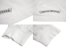 Load image into Gallery viewer, CHROME HEARTS クロムハーツ ダガーアイチャート 長袖Tシャツ サイズL フローラルクロス プリント ホワイト コットン 美品 中古 4c068751