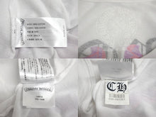 Load image into Gallery viewer, CHROME HEARTS クロムハーツ ダガーアイチャート 長袖Tシャツ サイズL フローラルクロス プリント ホワイト コットン 美品 中古 4c068751