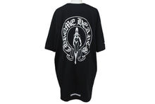 Load image into Gallery viewer, CHROME HEARTS クロムハーツ DEADLY DOLL HORSESHOE 半袖Tシャツ サイズXL マイアミ限定 ブラック コットン 美品 中古 4c068752