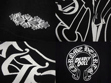 Load image into Gallery viewer, CHROME HEARTS クロムハーツ DEADLY DOLL HORSESHOE 半袖Tシャツ サイズXL マイアミ限定 ブラック コットン 美品 中古 4c068752