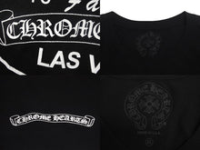 Load image into Gallery viewer, CHROME HEARTS クロムハーツ 半袖Tシャツ ラスベガス限定 サイズXL ホースシュー プリント ブラック コットン 美品 中古 4c068753