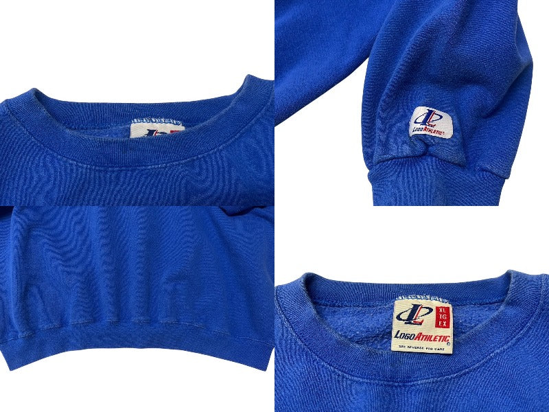 Rams ラムズ スウェット トレーナー ブルー 刺繍 ロゴ ヴィンテージ  