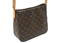 Load image into Gallery viewer, LOUIS VUITTON ルイヴィトン ルーピングMM ハンドバッグ M51146 モノグラム ゴールド金具 ブラウン 美品 中古 4c069020