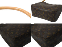 Load image into Gallery viewer, LOUIS VUITTON ルイヴィトン ルーピングMM ハンドバッグ M51146 モノグラム ゴールド金具 ブラウン 美品 中古 4c069020