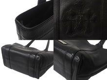 Load image into Gallery viewer, CHROME HEARTS クロムハーツ セメタリークロスパッチ ハンドバッグ ブラック レザー シルバー925 美品 中古 4c069064