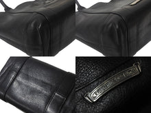 Load image into Gallery viewer, CHROME HEARTS クロムハーツ セメタリークロスパッチ ハンドバッグ ブラック レザー シルバー925 美品 中古 4c069064