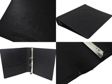 Load image into Gallery viewer, CHROME HEARTS クロムハーツ レザーアジェンダ バインダー CHプラス ホースシュー エンボス加工 ブラック シルバー925 良品 中古 4c069087