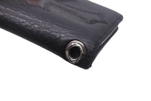 Load image into Gallery viewer, CHROME HEARTS クロムハーツ DR DIGIACOMO 二つ折り財布 ブラック レザー シルバー925 シルバー金具 美品 中古 4c069247