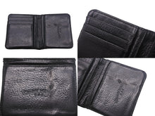 Load image into Gallery viewer, CHROME HEARTS クロムハーツ DR DIGIACOMO 二つ折り財布 ブラック レザー シルバー925 シルバー金具 美品 中古 4c069247