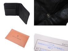 Load image into Gallery viewer, CHROME HEARTS クロムハーツ DR DIGIACOMO 二つ折り財布 ブラック レザー シルバー925 シルバー金具 美品 中古 4c069247