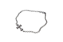 Load image into Gallery viewer, 極美品 Chrome Hearts クロムハーツ タイニー クロス ブレスレット ユニセックス 2.8g 18cm シルバー925 中古 4c069325