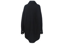 Load image into Gallery viewer, CHROME HEARTS クロムハーツ コート クロスボールボタン サイズL ブラック ウール シルバー925 美品 中古 4c069346