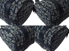 Load image into Gallery viewer, 極美品 Christian Dior クリスチャンディオール ハンドバッグ 25cm トロッター ガリアーノ期 02年 キャンバス ネイビー ゴールド 中古 4c069375
