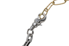 Load image into Gallery viewer, MILAMORE ミラモア クラシックデュオチェーンI K18wg/YGコンビ ネックレス ダイヤ 0.08ct 7.7g 40cm 美品 中古 4c069515