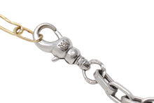 Load image into Gallery viewer, MILAMORE ミラモア クラシックデュオチェーンI K18wg/YGコンビ ネックレス ダイヤ 0.08ct 7.7g 40cm 美品 中古 4c069515