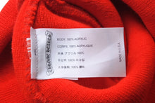 Load image into Gallery viewer, 新品未使用 CHROME HEARTS クロムハーツ ウール ワッチキャップ ニットキャップ ビーニー CHプラス 刺繍 レッド アクリル ONE SIZE 中古 4c069638