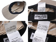 Load image into Gallery viewer, HOMME PLISSE ISSEY MIYAKE オムプリッセ イッセイミヤケ プリーツ キャップ HP31AA403 ポリエステル ベージュ 美品 中古 4c069656