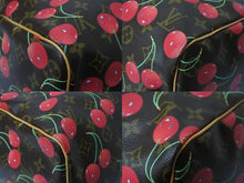 Load image into Gallery viewer, 新品同様 LOUIS VUITTON ルイヴィトン キーポル45 ボストンバッグ M95011 モノグラムチェリー 村上隆 PVC レザー 中古 4c069717