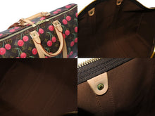 Load image into Gallery viewer, 新品同様 LOUIS VUITTON ルイヴィトン キーポル45 ボストンバッグ M95011 モノグラムチェリー 村上隆 PVC レザー 中古 4c069717