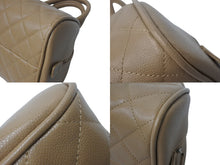 Load image into Gallery viewer, 極美品 CHANEL シャネル マトラッセ ハンドバッグ ミニボストン型バッグ ココマーク 11番台 キャビアスキン ベージュ 中古 4c07019