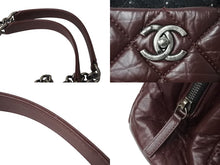 Load image into Gallery viewer, 極美品 CHANEL シャネル マトラッセ ココマーク 2way ハンドバッグ チェーンショルダーバッグ 18番台 ワインレッド ブラック 中古 4c070197