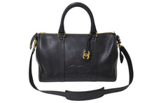 Load image into Gallery viewer, 極美品 CHANEL シャネル ボストンバッグ キャビアスキン 4番台 ゴールド金具 2WAY ココマーク 中古 4c070215