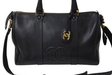 Load image into Gallery viewer, 極美品 CHANEL シャネル ボストンバッグ キャビアスキン 4番台 ゴールド金具 2WAY ココマーク 中古 4c070215