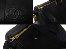 Load image into Gallery viewer, 極美品 CHANEL シャネル ボストンバッグ キャビアスキン 4番台 ゴールド金具 2WAY ココマーク 中古 4c070215