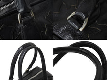 Load image into Gallery viewer, ChromeHearts クロムハーツ 新型 スモール ジムバッグ セメタリークロスパッチ ボストンバッグ CHチャーム ブラック 美品 中古 4c070306