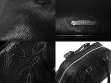 Load image into Gallery viewer, ChromeHearts クロムハーツ 新型 スモール ジムバッグ セメタリークロスパッチ ボストンバッグ CHチャーム ブラック 美品 中古 4c070306