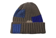 Load image into Gallery viewer, 新品未使用 KAPITAL キャピタル ビーニー ニット帽 ツギハギ ニット 帽子 ブラウン ブルー EK1510XH 中古 4c070336