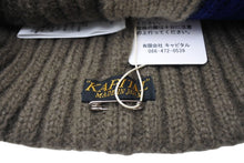 Load image into Gallery viewer, 新品未使用 KAPITAL キャピタル ビーニー ニット帽 ツギハギ ニット 帽子 ブラウン ブルー EK1510XH 中古 4c070336