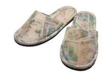 Load image into Gallery viewer, FUTURA LABORATORIES フューチュラ ラボラトリーズ ドルプリント スリッパ コットン カーキ ベージュ 美品 中古 4c070422