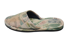 Load image into Gallery viewer, FUTURA LABORATORIES フューチュラ ラボラトリーズ ドルプリント スリッパ コットン カーキ ベージュ 美品 中古 4c070422