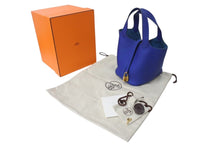Load image into Gallery viewer, 極美品 HERMES エルメス ピコタンロックPM ハンドバッグ U刻印 ブルーフランス トリヨンクレマンス ゴールド金具 中古 4c070597