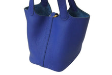 Load image into Gallery viewer, 極美品 HERMES エルメス ピコタンロックPM ハンドバッグ U刻印 ブルーフランス トリヨンクレマンス ゴールド金具 中古 4c070597