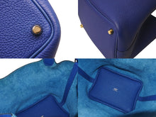 Load image into Gallery viewer, 極美品 HERMES エルメス ピコタンロックPM ハンドバッグ U刻印 ブルーフランス トリヨンクレマンス ゴールド金具 中古 4c070597