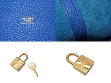 Load image into Gallery viewer, 極美品 HERMES エルメス ピコタンロックPM ハンドバッグ U刻印 ブルーフランス トリヨンクレマンス ゴールド金具 中古 4c070597