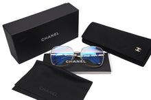 Load image into Gallery viewer, 新品未使用 CHANEL シャネル サングラス スクエア シェイプ ブルーライトカット GP ブラック ゴールド 2215S c.C395/SB 中古 4c070606