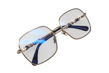Load image into Gallery viewer, 新品未使用 CHANEL シャネル サングラス スクエア シェイプ ブルーライトカット GP ブラック ゴールド 2215S c.C395/SB 中古 4c070606