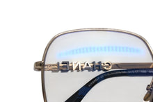 Load image into Gallery viewer, 新品未使用 CHANEL シャネル サングラス スクエア シェイプ ブルーライトカット GP ブラック ゴールド 2215S c.C395/SB 中古 4c070606