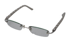 Load image into Gallery viewer, Cartier カルティエ リムレス メガネ フレーム 度入り 6239904 プラスチック メタル ホワイト シルバー金具 美品 中古 4c070612