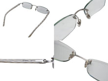 Load image into Gallery viewer, Cartier カルティエ リムレス メガネ フレーム 度入り 6239904 プラスチック メタル ホワイト シルバー金具 美品 中古 4c070612